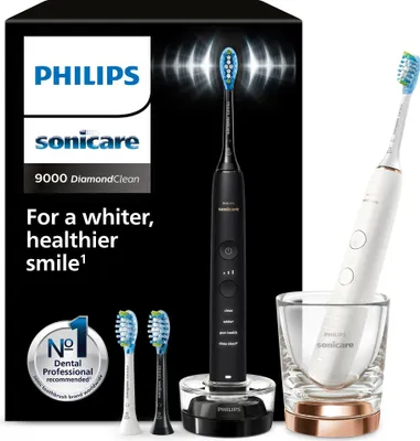 Produktbild von Philips -- 2 Power Diamondclean 9000 Elektrisch Zahnbürste Doppelpack Kraftvoll_Clean
