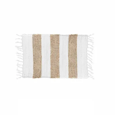 Obrázek produktu pro Koupelnová předložka SAGNE, jutový/polyester, 50 x 80 cm