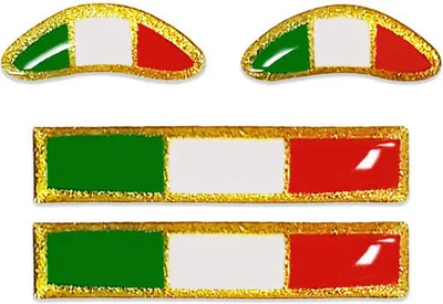 Zdjęcie produktu dla zestaw naklejek 3D Italia HQ, 5 x 25 mm