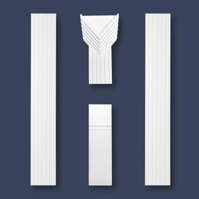 Produktbild von MARBET DESIGN Pilaster Styropor Wand Pfeiler Stuck Nachbildung Säule Flachsäule