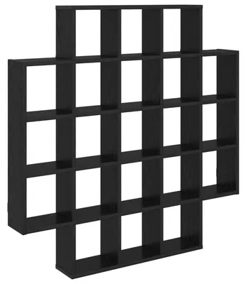 Immagine prodotto di Mensola a parete in legno di quercia nera, dimensioni 100x13x100 cm