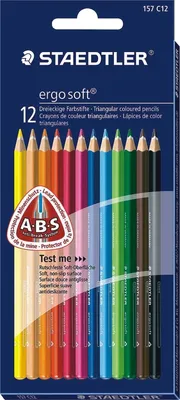 Produktbild von Staedtler Farbstifte ergosoft 12er Kartonetui, Mehrfarbig, 12 Stück(e)