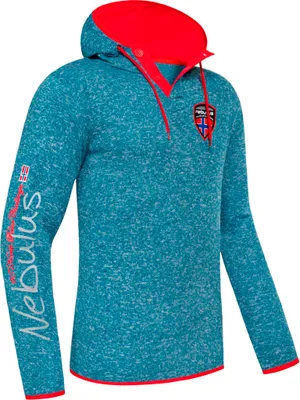 Immagine prodotto di Nebulus Fleecehoody STITCH Herren, Felpa con cappuccio, Kapuzenpullover , P5052 - Herren, blau, XXL