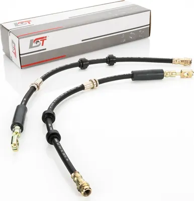 Produktbild von 2x BREMSSCHLAUCH BREMSLEITUNG PASSEND FÜR AUDI A3 8L1 VORDERACHSE - 590 mm