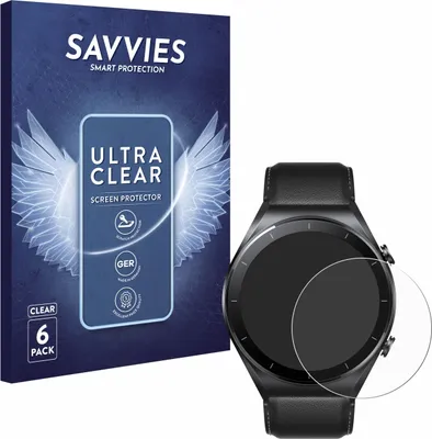 Produktbild von 6x Für Xiaomi Watch S1 Schutzfolie Savvies Displayschutz Display Schutz Folie Klar Transparent