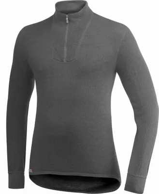 Produktbild von Woolpower Zip Turtleneck 200 Rollkragenhemd / Merino Shirt Langarm Grey Größe M