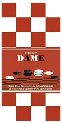 Immagine prodotto di Dama: Gioco di dama da viaggio, completo di istruzioni, tavoliere e pedine