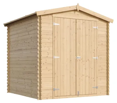Image de TIMBELA M343C1+M343G Abri de Jardin en Bois 3,53 m², Cabane de Jardin Extérieure avec Parois de 19 mm, Cabanon de Jardin Extérieur pour Outils et Vélos, avec sol imprégné