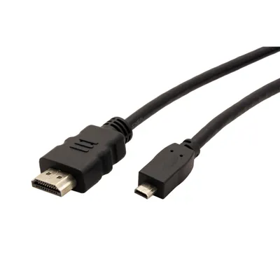 Obrázek produktu pro VALUE 11.99.5581, 2 m, HDMI Typ A (standardní), HDMI Typ D (micro), Černá