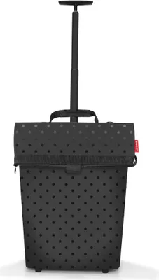 Immagine prodotto di Trolley Reisenthel, modello M, con motivo a pois lucidi, colore nero
