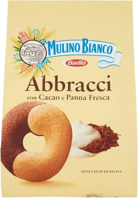 Produktbild von 3x Mulino Bianco Kekse Abbracci 350g Italien biscuits cookies kuchen brioche