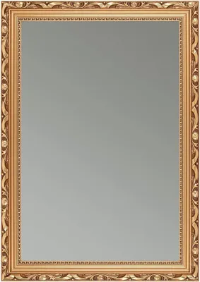 Produktbild von Antik Wandspiegel 30x150 cm mit Rahmen | Bronze | Shabby Chic Vintage Barock Spiegel mit Holzrahmen | Barockspiegel inkl. Metall Aufhänger und Montagematerial
