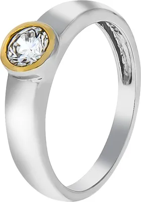 Produktbild von V Ring 925/- Sterling Silber mehrfarbig 052 (16,6) Zirkonia weiß 358270767