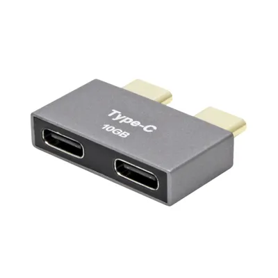 Obrázek produktu pro ROLINE Adaptér 2x USB C(M) - 2x USB C(F), 10Gbps, stříbrný (12.03.2945)