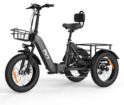 Immagine prodotto di Triciclo elettrico cargo PVY F20 48V21Ah 80km 20x4.0" Colore Grigio