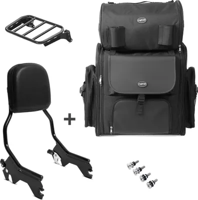 Produktbild von Sissybar + Hecktasche für Chopper / Custombikes Low Rider ST 22-25 R1