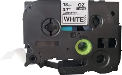 Immagine prodotto di Q-Connect® KF18798 Nastro di scrittura compatibile con TZe-241 - 18 mm x 8 m, nero su bianco