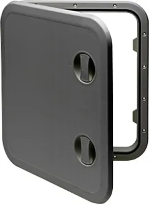 Produktbild von Allpa Kunststoff-Luke, 513x458mm, 180°, Abnehmbar, Grau