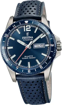 Immagine prodotto di Festina orologio da polso in titanio da uomo in pelle blu D2UF20699/2