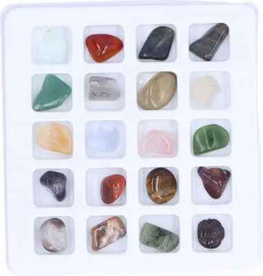 Produktbild von 20 Arten von Kristall-Edelsteinen, Ornament, bunte Meditation, Feng Shui-Dekoration für Kinder, Lehrer