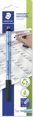 Produktbild von Folienstift Lumocolor correctable F 0,6mm schwarz Packung mit 10 Stück