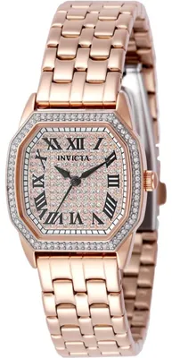 Obrázek produktu pro Invicta Wildflower 50591 Dámské hodinky - Quartz strojek - Nerezová ocel se stříbrným ciferníkem - 27 mm
