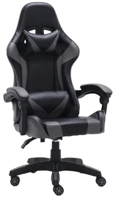 Obrázok produktu pre Kreslo s otočnou funkciou – Kancelárska stolička – Ergonomické relaxačné kreslo – Nastaviteľné podrúčky – Opierka hlavy a bedrová opora