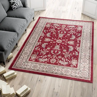 Obrázek produktu pro Koberec Orientální koberec Klasický orientální vzor - Obývací pokoj -k473a červený - Barva: červená, Rozměr: 300 x 400 cm