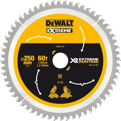 Produktbild von DEWALT Kreissägeblatt 250 x 30 mm 60 Zähne