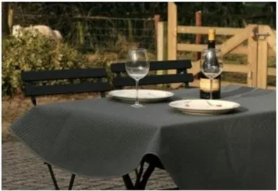 Obrázok produktu pre Wicotex obrus Margherita 160 cm okrúhly sivý