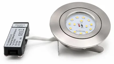 Produktbild von B.K.Licht 10-05-06-S, Strahler Oberflächenbeleuchtung, GU10, LED, 2700 K, 470 lm, Silber
