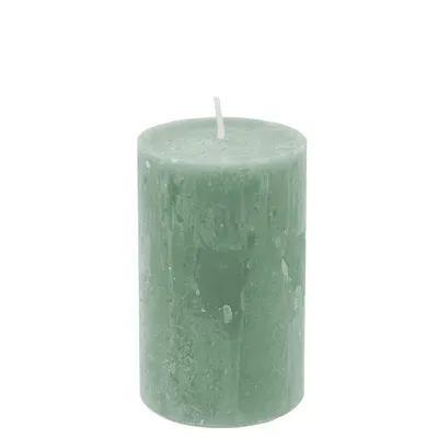 Produktbild von Stumpenkerze mint durchgefärbte Kerze aus Paraffin Höhe 11cm