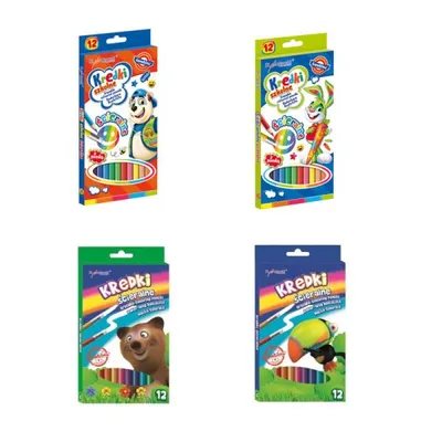 Obrázok produktu pre Stierateľné pastelky 12 farieb Bambino