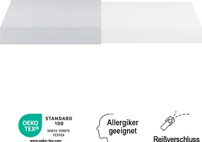 Imagen del producto de Colchón de espuma viscoelástica, cómodo, con funda con partículas antideslizantes y sujecciones, certificado , ergonómico, transpirable y duradero, firmeza H3, 90x200 cm