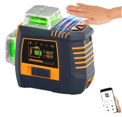 Image de Niveau laser,gestuelle, trois lignes laser vertes à 360°, CM-S05