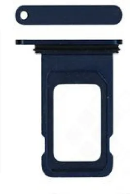 Produktbild von Ersatz SIM Tray Simkartenhalter für Apple iPhone 12 (A2403) blau