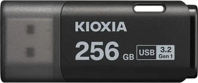 Image de Clé USB Kioxia TransMemory U301 256 Go USB Type-A 3.2 Gen 1 (3.1 Gen 1) Noir (LU301K256GG4)
