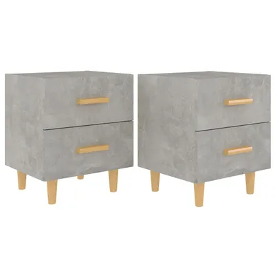 Immagine prodotto di Comodini 2 pz Grigio Cemento 40x35x47,5 cm