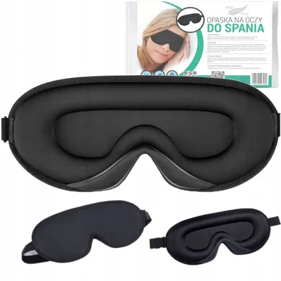 Zdjęcie produktu dla Opaska Na Oczy Do Spania 3D Maska Zaciemniająca Regulowana Jakość Premium