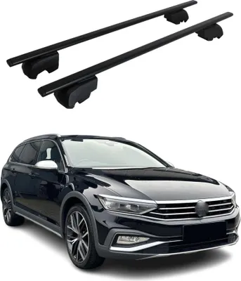 Obrázek produktu pro Příčníky střešní nosiče pro VW Passat Alltrack 2015-2023 Černá ABE