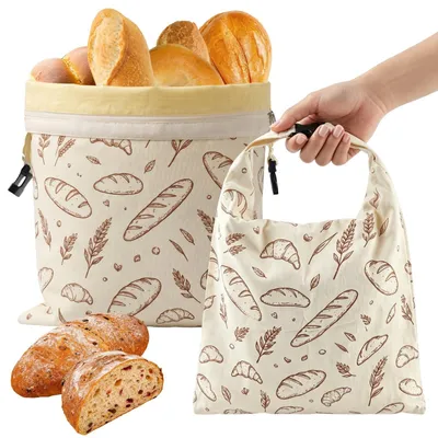 Imagen del producto de Bolsas reutilizables de cera de abeja, paquete de 2 unidades