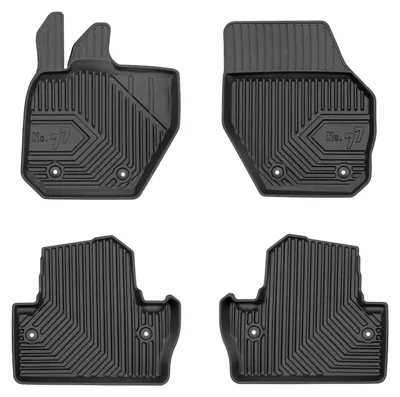 Immagine prodotto di Tappetini gomma vasca per Volvo V60 I 2010-2018 (station wagon) – set 4 pezzi, nero, su misura