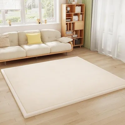 Imagen del producto de Alfombra para gatear para niños, alfombra suave para gatear y jugar, color beige, 150 x 200 cm