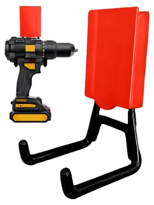 Produktbild von Magnethaken – robuster Metall-Werkzeughalter | Eisen + Wandhaken, 11 x 6 x 6,5 cm, kompakte Größe, für Garage, Werkstatt, Gartenschlauch, Reinigungswerkzeuge