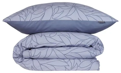 Produktbild von SCHIESSER Bettwäscheset Leaves | Floral | Renforcé | 2-teilig | 100% Baumwolle | Angenehm weich & glatt | YKK-Reißverschluss | 135x200 cm + 80x80 cm | Lavendel