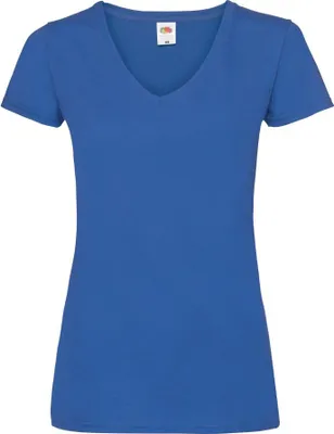 Produktbild von Damen T-Shirt Lady-Fit Valueweight V-Neck T - Königsblau, S