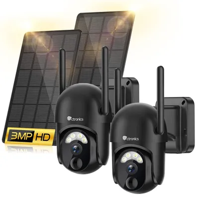 Zdjęcie produktu dla Kamera monitoringu zewnętrzna, bezprzewodowa - rozdzielczość 2K (3MP) - akumulator 7800 mAh