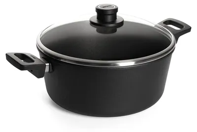 Produktbild von WOLL – Nowo Titanium Topf Induktion Ø 28 cm, 12 cm hoch, 6 L mit Glasdeckel & 2