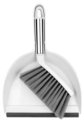 Produktbild von Besen und Kehrschaufel Set PP-Material, Handfeger und Schaufel, Kehrblech und Handfeger, Kehrset Kleins, Kehrgarnitur, Tischbesen, Handbesen Schaufel, Handkehrset, Platzsparender Tischkehrset