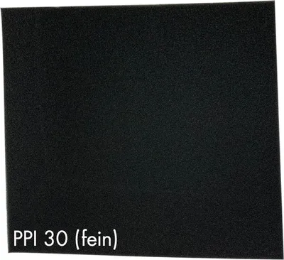 Produktbild von Pondlife Filterschaum schwarz 50x50x3 cm zur optimalen Verwendung als Filtermedium in Teichfiltern : PPI30 (fein)